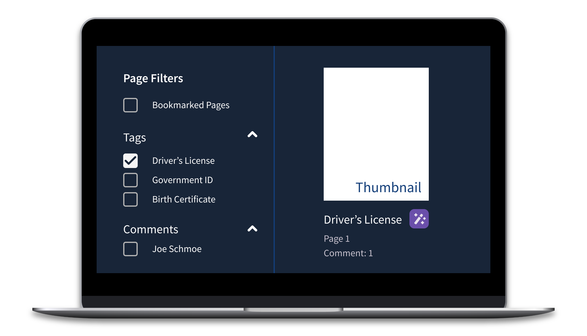 AI tagging components with new color and styling standards.